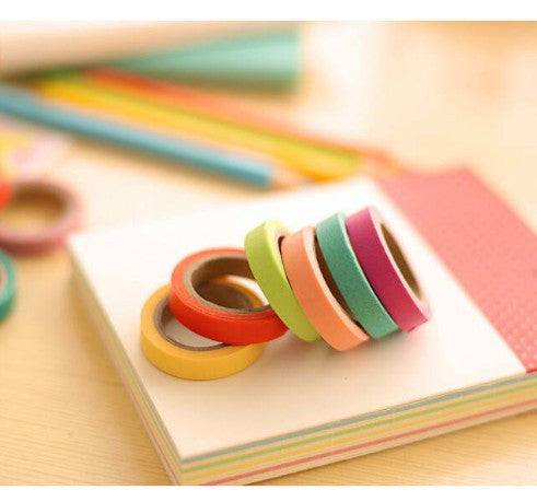 Candy Solid DIY Craft Decorative Scotch Adhesive Tape