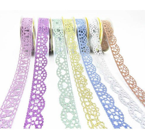 Lace and Glitter Masking Tape