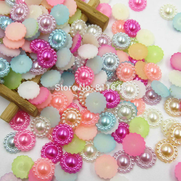 10mm Half Round ABS Imitation Pearl Beads