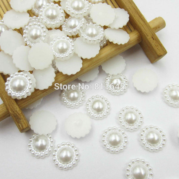 10mm Half Round ABS Imitation Pearl Beads