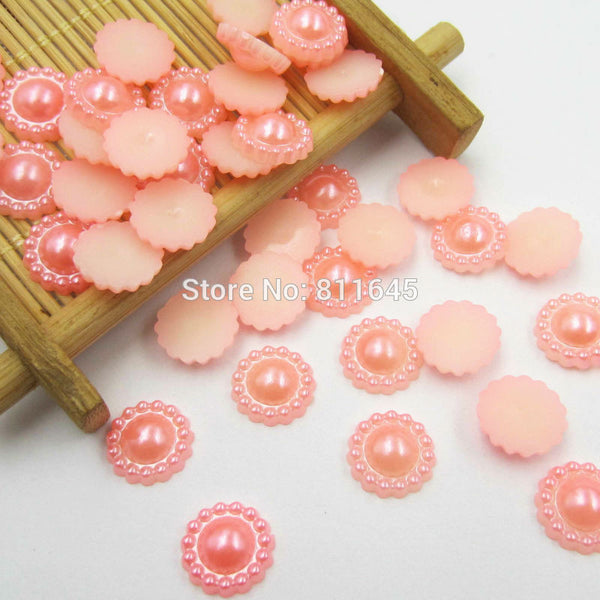 10mm Half Round ABS Imitation Pearl Beads