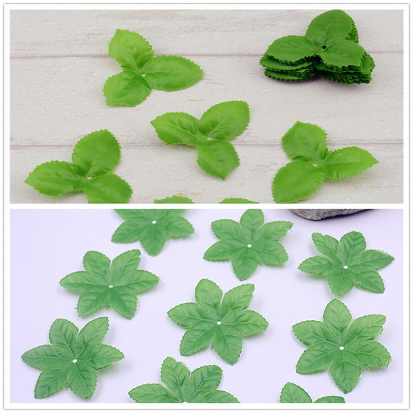 Green Artificial Flower Leaves Torus