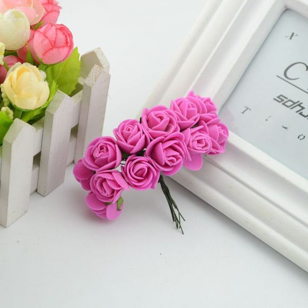 Mini Artificial Foam Rose Bouquet